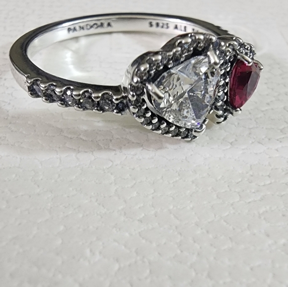 Pandora Halo Hearts Ring Sterling silver Size 56 - Picture 2 of 8